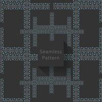 Geometric seamless pattern with textures vector