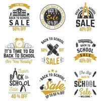 Back to School design. Vector illustration.