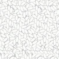A simple drawing of rice grains on a gray background. Seamless pattern. A traditional symbol of wealth and happiness. Asian food. For wallpaper, printing on fabric, wrapping, background. vector