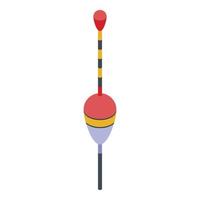 Bobber float icon, isometric style vector
