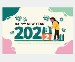 Changing Year Background Illustration vector