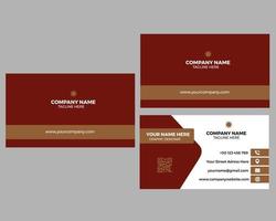 Modern simple business card template vector