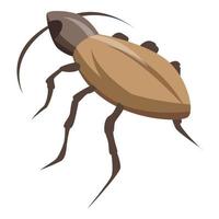 Cockroach beetle icon, isometric style vector