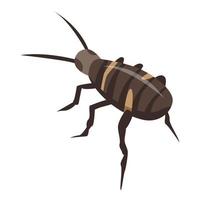 Exterminator roach icon, isometric style vector