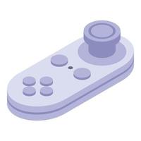 icono de joystick de simulación, estilo isométrico vector