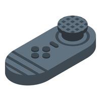 Vr game joystick icon, isometric style vector