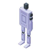 icono de robot, estilo isométrico vector