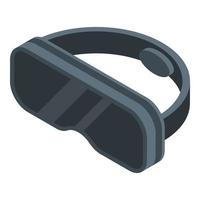 Vr simulation goggles icon, isometric style vector