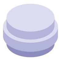 Antibiotic tablet icon, isometric style vector