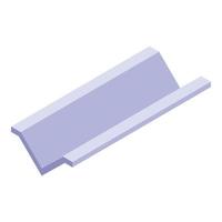 Architecture gutter icon, isometric style vector