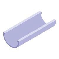 Spout gutter icon, isometric style vector