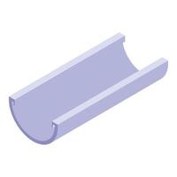 Spout gutter icon, isometric style vector