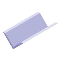 Clean gutter icon, isometric style vector