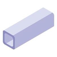 Construction gutter icon, isometric style vector