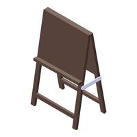 School easel icon, isometric style vector