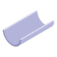 Modern gutter icon, isometric style vector