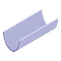 Maintenance gutter icon, isometric style vector