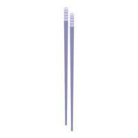 Bamboo chopsticks icon, isometric style vector