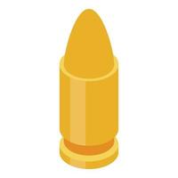 Bullet icon, isometric style vector