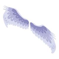 Eagle wings icon, isometric style vector