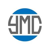 YMC letter logo design on white background. YMC creative initials circle logo concept. YMC letter design. vector