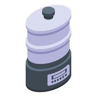 Food steamer icon, isometric style vector