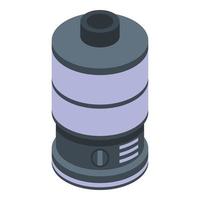 Steamer control icon, isometric style vector