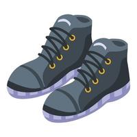 Baby shoes icon, isometric style vector