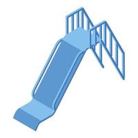 Kid slide icon, isometric style vector