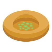 Turkish bazar sweet icon, isometric style vector