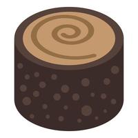 icono de galletas dulces árabes, estilo isométrico vector