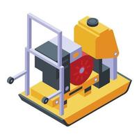 Gasoline generator icon, isometric style vector