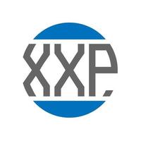 XXP letter logo design on white background. XXP creative initials circle logo concept. XXP letter design. vector