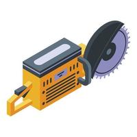 Hand circular saw icon, isometric style vector