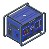 Power generator icon, isometric style vector