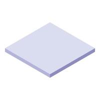 Laying tile icon, isometric style vector