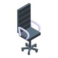 Interior desk chair icon, isometric style vector