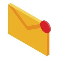 New mail icon, isometric style