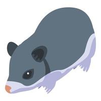 Animal hamster icon, isometric style vector