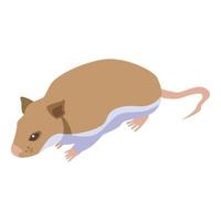 icono de ratones pequeños, estilo isométrico vector