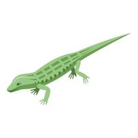 icono de reptil salvaje, estilo isométrico vector