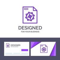 Creative Business Card and Logo template File Processing 3d Design Vector Illustration