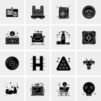 16 Universal Business Icons Vector Creative Icon Illustration to use in web and Mobile Related project