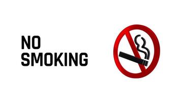 No Smoking Sign, Smoking is not Allowed, 3D Rendering, Chroma Key, Luma Matte Selection video