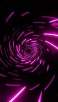tunnel violet aux lignes hypnotiques. vidéo en boucle verticale transparente 001 video