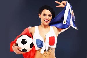 French soccer fan photo