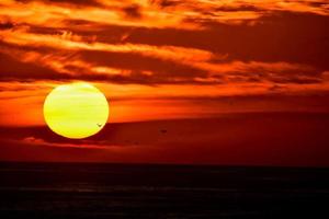 Colourful sky at sunset photo