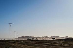 Desert landscape in Morocco photo