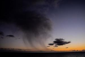 Colourful sky at sunset photo