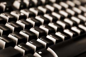 black keyboard close-up photo